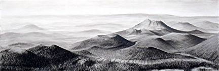 Manuel Moreso l`atelier du pouzadoux auvergne issoire perrier peinture tableau toile acrylique paysage auvergne volcans chaine des puys puy de dome
