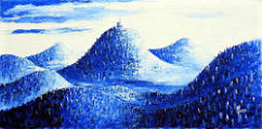 l`atelier du pouzadoux auvergne peinture tableau toile acrylique paysage auvergne volcans chaine des puys puy de dome
